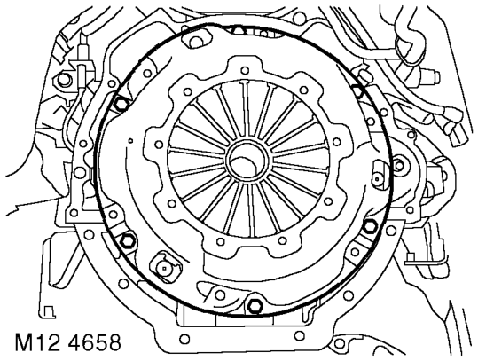 Flywheel – Restrain flywheel.