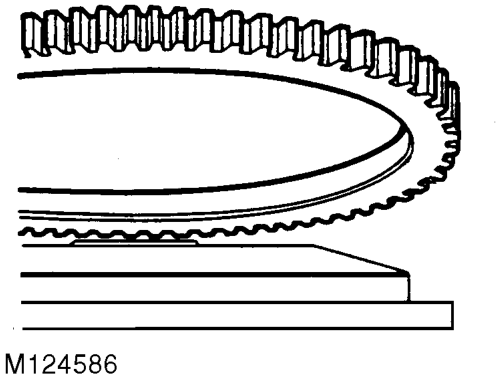 Ring gear - starter – Remove starter ring gear.