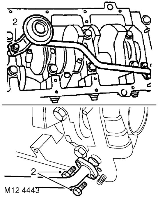 Strainer - oil pick-up – Remove sump gasket.  ENGINE - V8, REPAIRS, Gasket - sump.