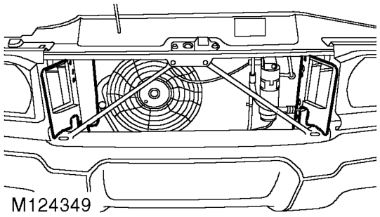 Cooler - engine oil – Remove front grille.  EXTERIOR FITTINGS, REPAIRS, Grille - front - up to 03MY.