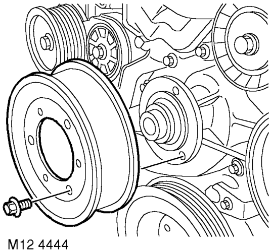 Remove engine oil filter.  ENGINE - V8, REPAIRS, Filter - oil.