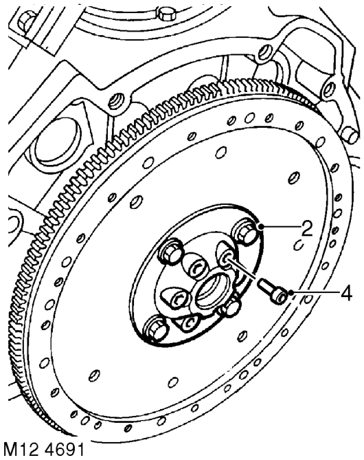 Disassembly – Remove CKP sensor.  ENGINE MANAGEMENT SYSTEM - V8, REPAIRS, Sensor - crankshaft position 