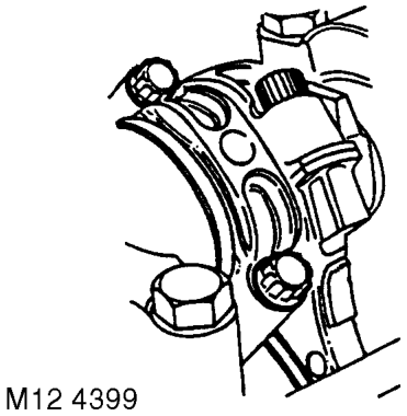 Disassembly – Remove oil pick-up strainer  ENGINE - V8, OVERHAUL, Strainer - oil pick-up.