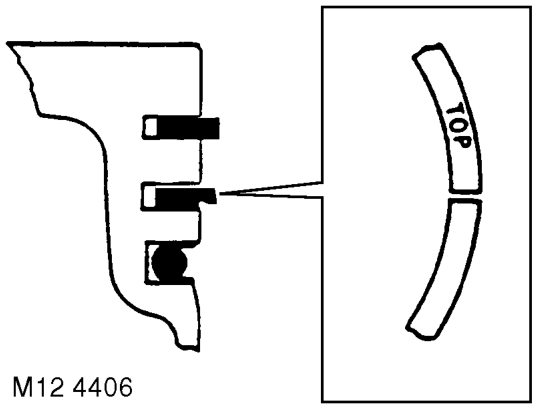 Remove piston rings from bore.