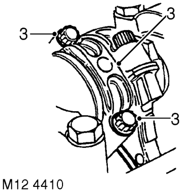 Disassembly – Remove oil pick up strainer.  ENGINE - V8, OVERHAUL, Strainer - oil pick-up.