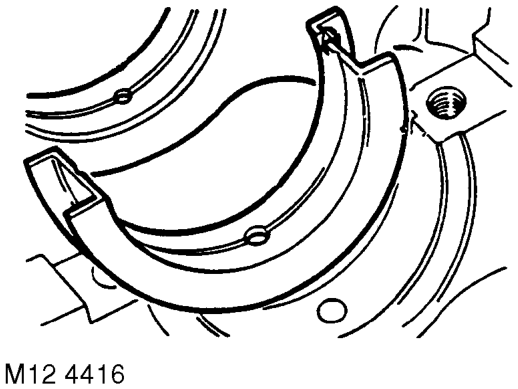 Check threads of main bearing cap bolts for damage, renew bolts in pairs.