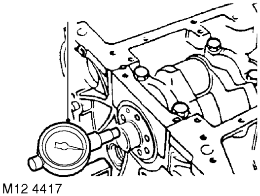 Carefully fit rear main bearing cap assembly, fit