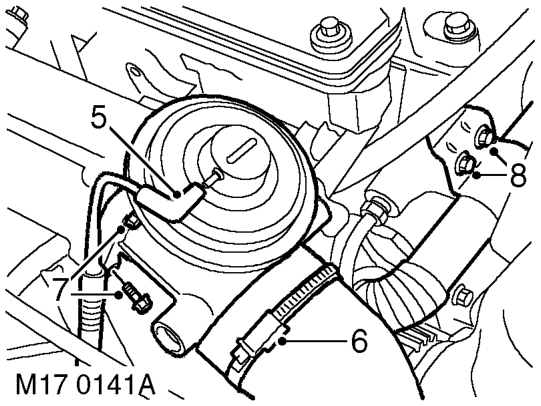 Remove cooling fan coupling.  COOLING SYSTEM - Td5, REPAIRS, Fan - viscous.