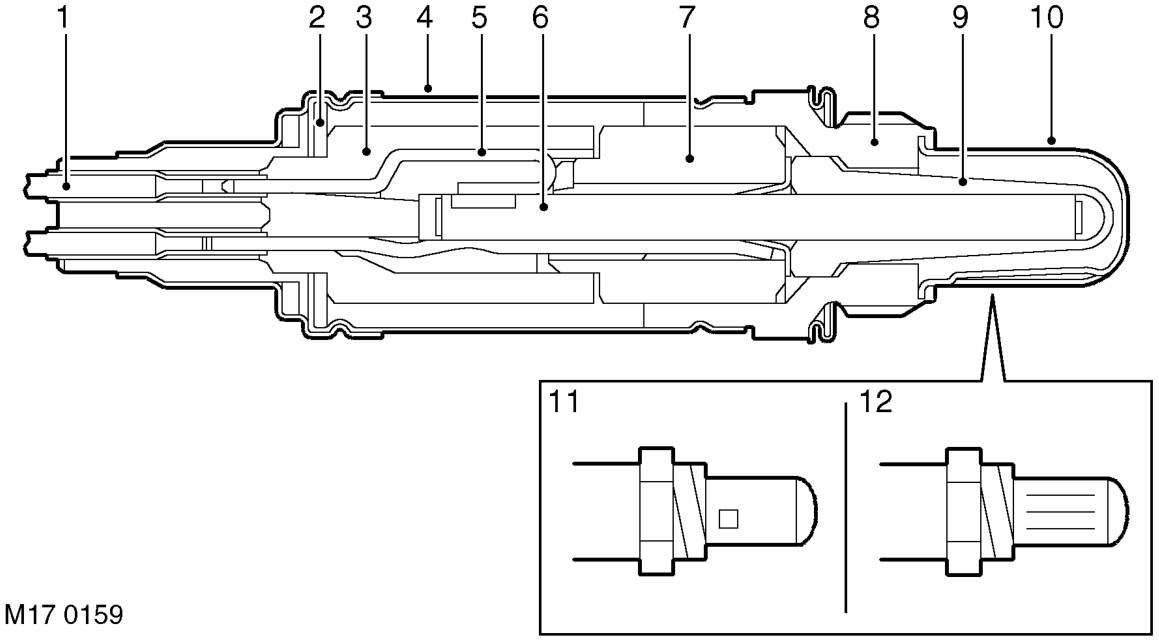 Heated oxygen sensor