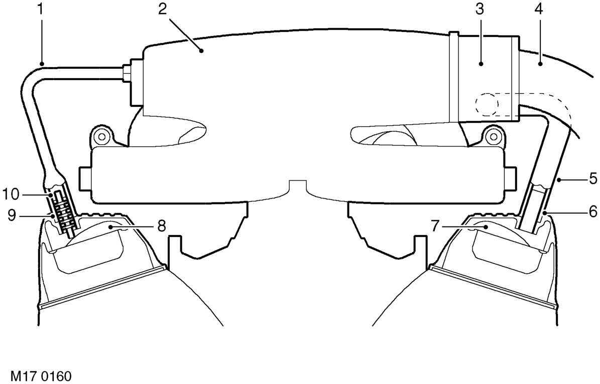 Crankcase emission control operation – Oil laden noxious gas in the engine crankcase is drawn through a spiral oil separator loca