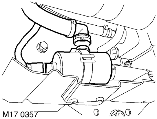 Canister - evap - models with fuel leak – Raise the vehicle on lift.