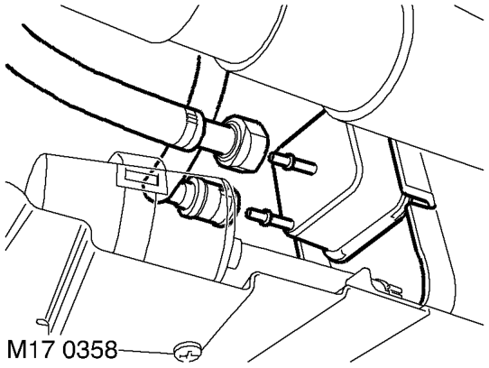Canister - evap - models with fuel leak – Disconnect the fuel leak detection filter pipe from the fuel leak detection pump.