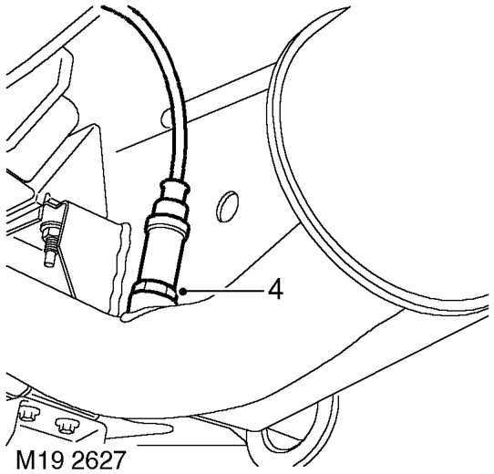 Sensor - heated oxygen (ho2s) - post- catalytic converter – Disconnect HO2S multiplug from harness.