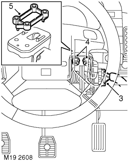 Sensor - throttle position (tp) – Remove 3 trim retaining studs and remove closing panel.