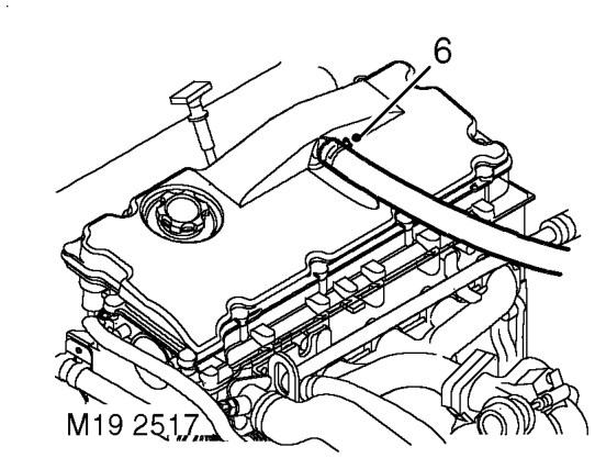 Turbocharger – Remove 3 bolts and remove exhaust manifold heat shield.