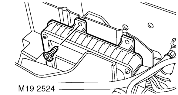 Intercooler – Remove vehicle jack from battery carrier.