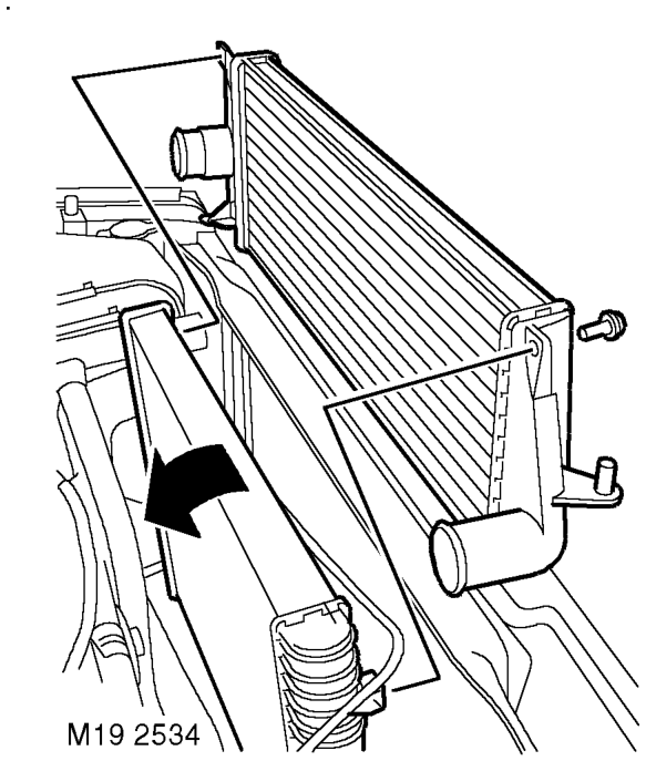 Remove brackets with rubber mounts from intercooler.