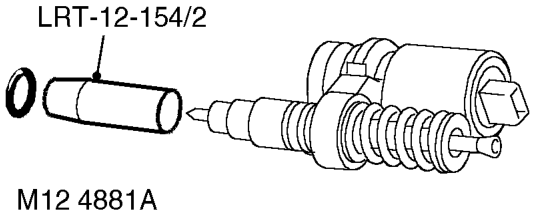 Clean injector units and mating faces in Switch - cruise control (on/off) cylinder head. $