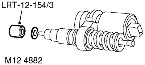 Using LRT-12-154/2, fit a new 'O' ring to each injector.