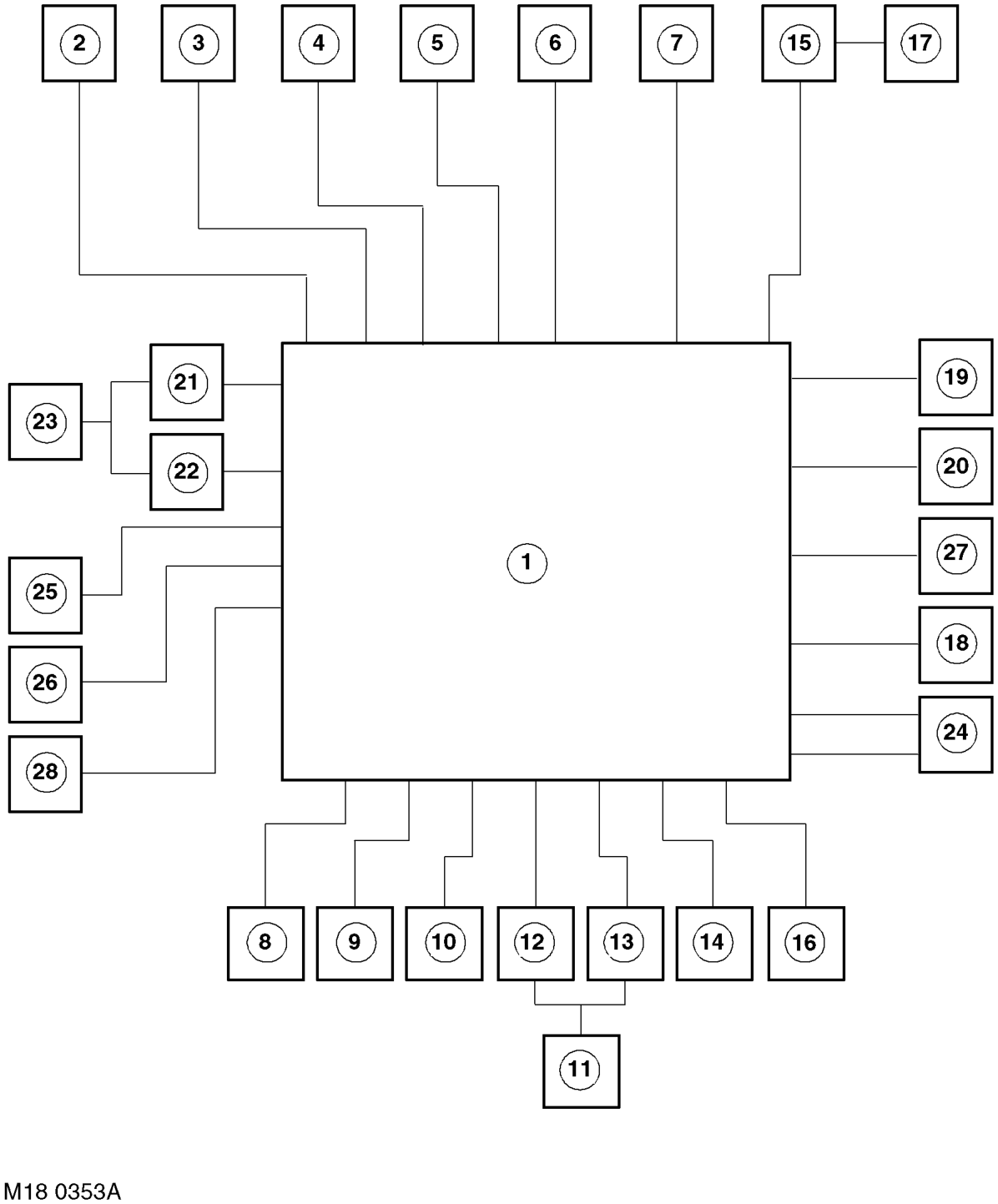 Engine management block diagram