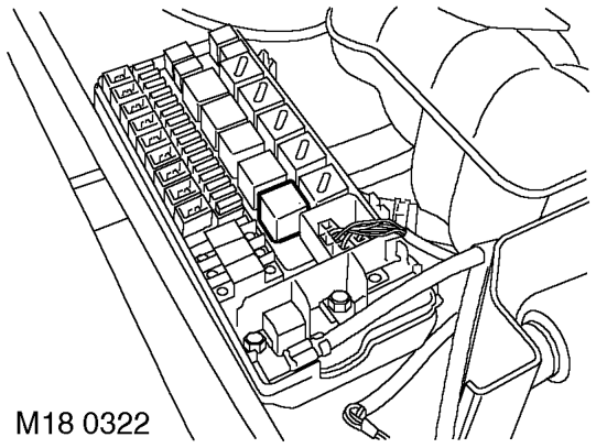 Fuel pump relay – Should a malfunction of the component occur, the following fault codes may be evident and 