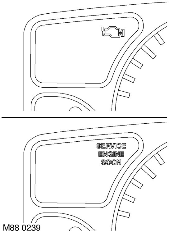 Malfunction indicator lamp (mil)/ service engine soon warning lamp – Refer to Transfer Box for description of the high/ low ratio switch transfer box component