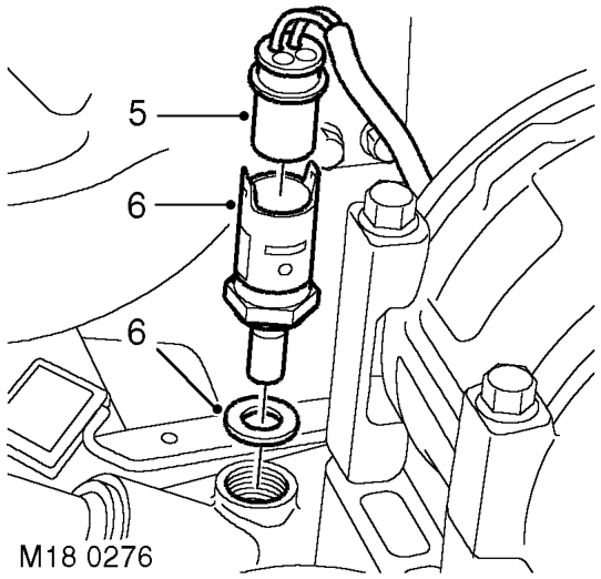 Sensor - engine coolant temperature (ect) – Remove 2 bolts securing alternator, release alternator from support bracket and position a