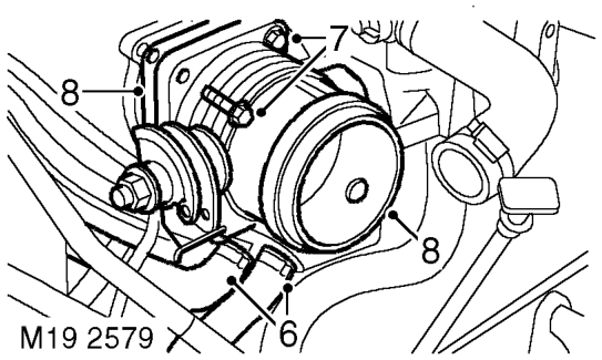 Throttle body – Position a container below the throttle body to collect coolant spillage.