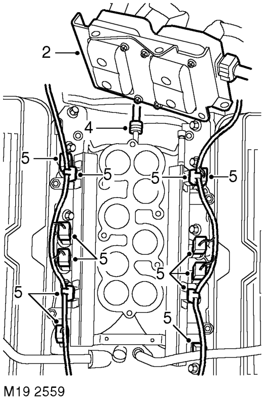 Injectors – Remove upper manifold.  MANIFOLDS AND EXHAUST SYSTEMS - V8, REPAIRS, Gasket - inlet manif