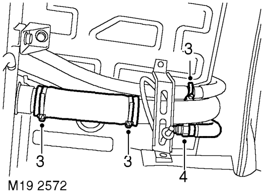 Tank - fuel – Raise rear of vehicle.