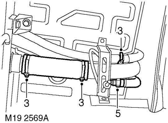 Tank - fuel – Raise rear of vehicle.