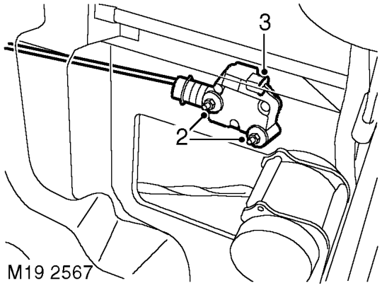 Solenoid - fuel filler flap release – Remove loadspace RH side trim casing.  INTERIOR TRIM COMPONENTS, REPAIRS, Trim casing - s