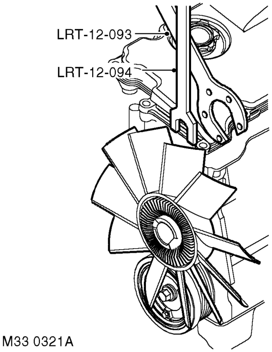 Fan - viscous – Remove upper fan cowl.