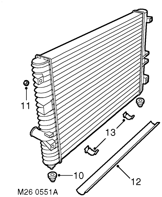 Remove radiator.