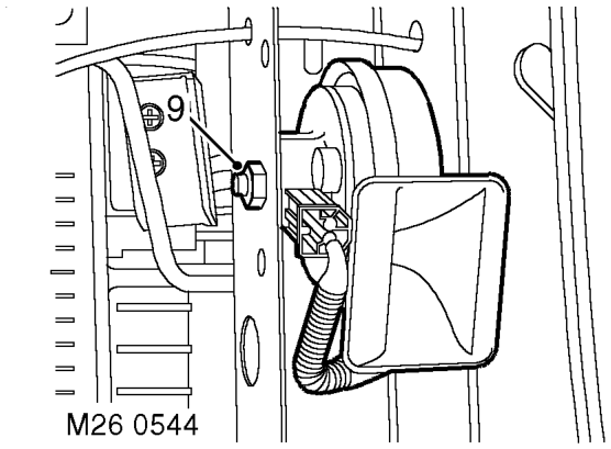 Remove 6 scrivets and remove LH and RH air deflectors from front panel. Disconnect multipl