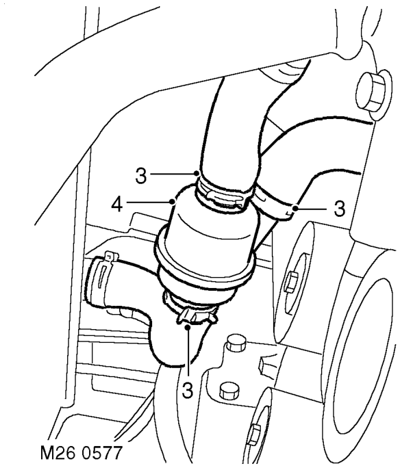 Remove remove – Remove viscous fan.  COOLING SYSTEM - V8, REPAIRS, Fan - viscous.
