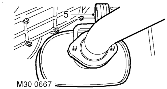 Pipe - front – Remove 16 bolts and remove chassis cross members.