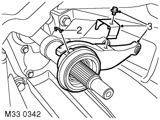 Bearing and lever - clutch release – Remove gearbox assembly.  MANUAL GEARBOX - R380, REPAIRS, Gearbox - Diesel.