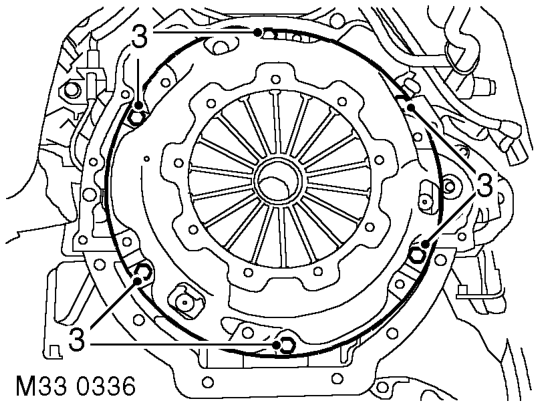 Clutch assembly – Restrain flywheel.