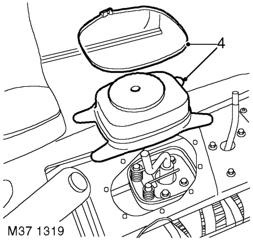 Housing - gear selector – Drill out 9 pop rivets and remove gear lever cover plate and seal.