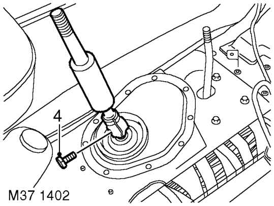 Gearbox - diesel – Remove gear lever knob and gear lever trim.