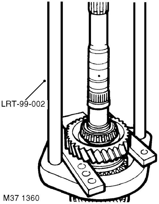 Disassembly – Remove and discard bearing tracks from centre plate, collect selective shims.
