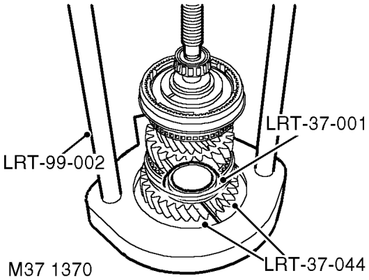Remove output shaft from vice.