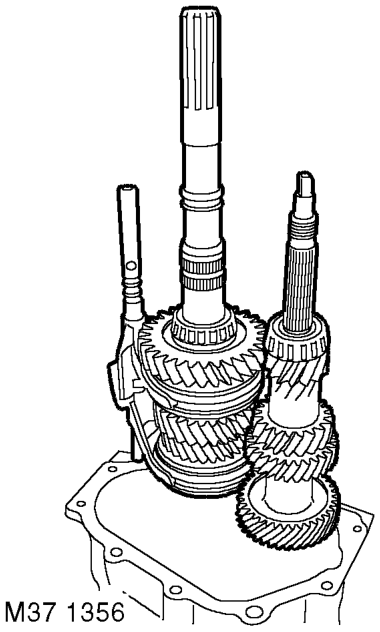 Disassembly – Remove reverse idler gear shaft.  MANUAL GEARBOX - R380, OVERHAUL, Shaft - reverse idler.