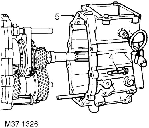 Disassembly – Remove bolt securing interlock spool retainer and discard 'O' ring.