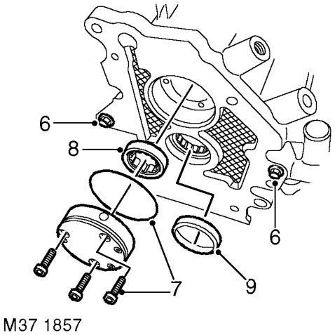 Remove 2 bolts and remove gate plate.