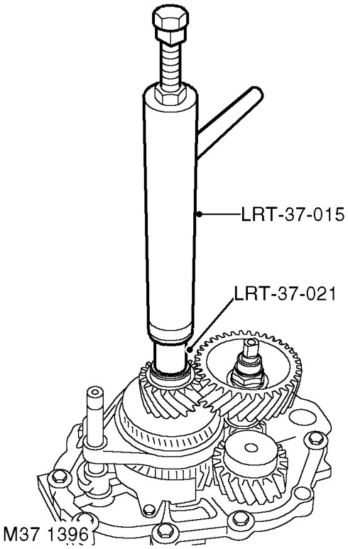 Reassembly – Position 5th gear and baulk ring to output shaft.