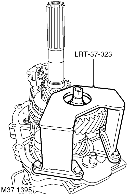 Reassembly – Position split collars and retaining ring securing 5th gear to output shaft.