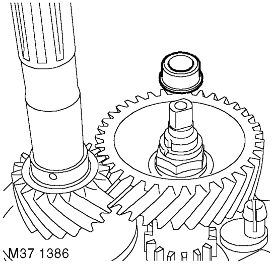 Disassembly – Drift out layshaft support bearing.