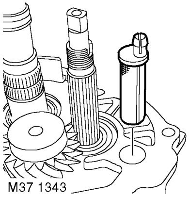 Remove interlock spool from selector shaft.